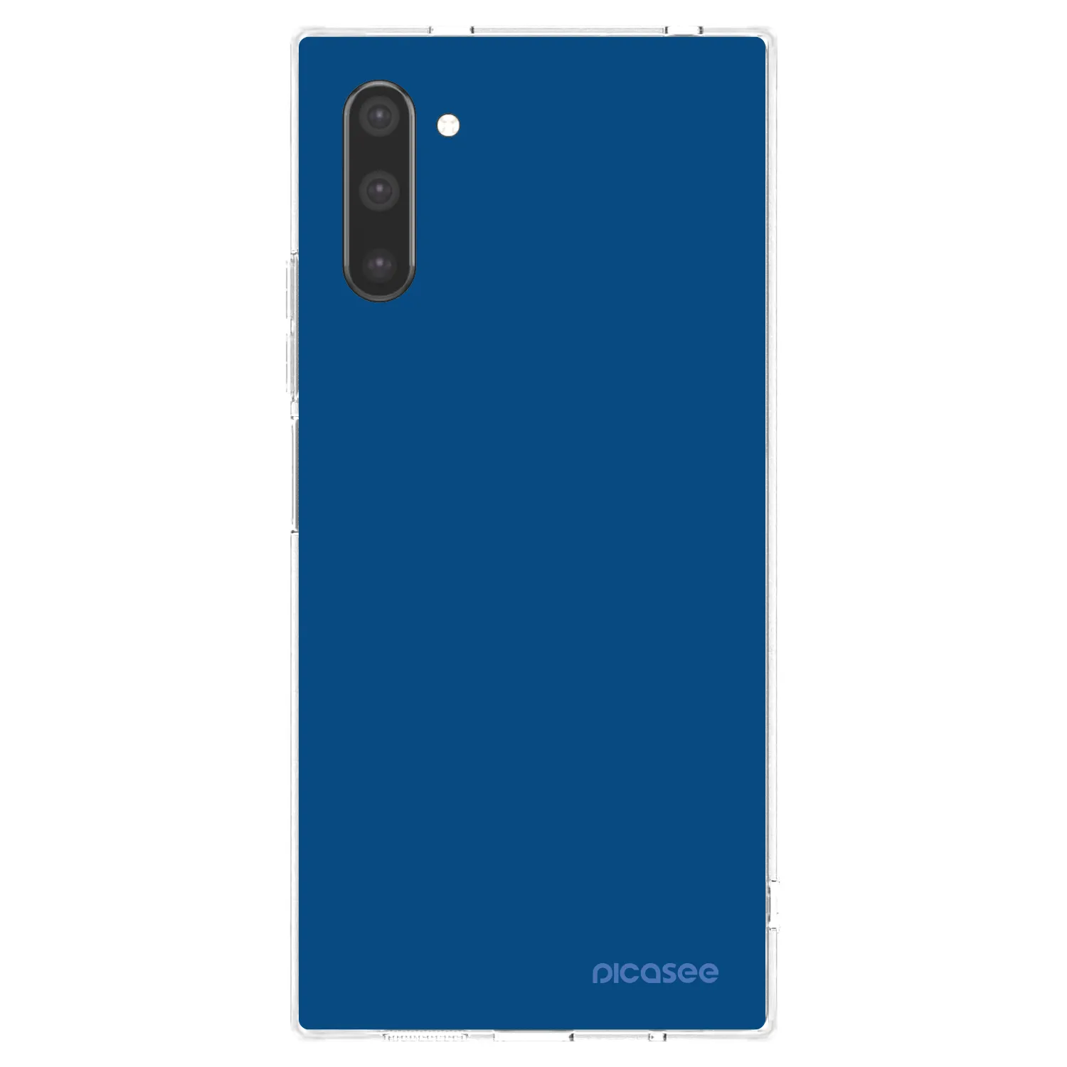 Picasee silikonowe przeźroczyste etui na Samsung Galaxy Note 10 N970F - Navy Blue