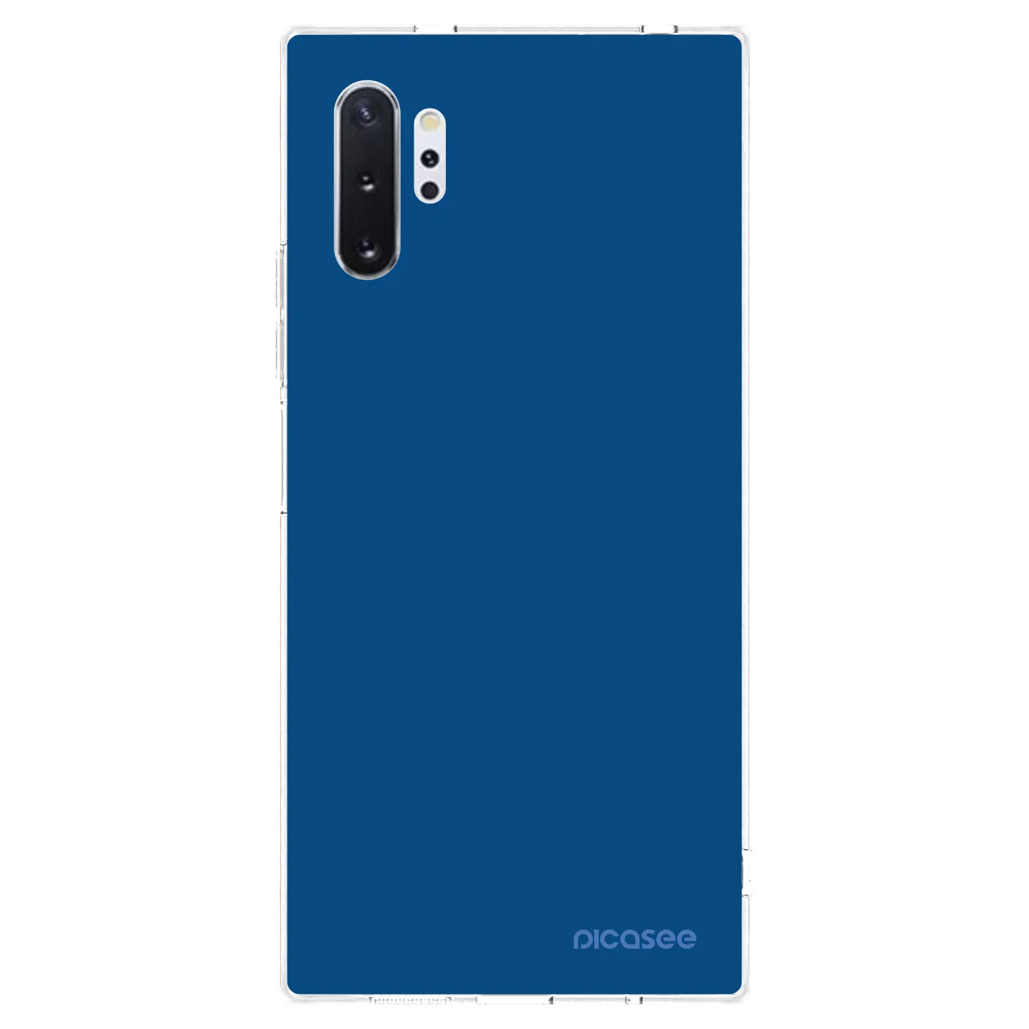 Picasee silikonowe przeźroczyste etui na Samsung Galaxy Note 10+ N975F - Navy Blue