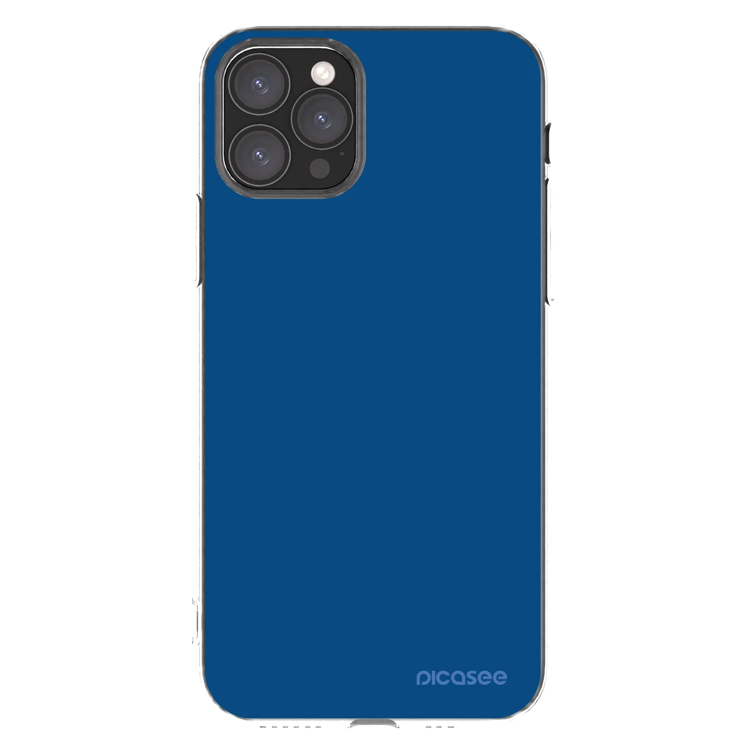 Picasee silikonowe przeźroczyste etui na Apple iPhone 11 Pro - Navy Blue