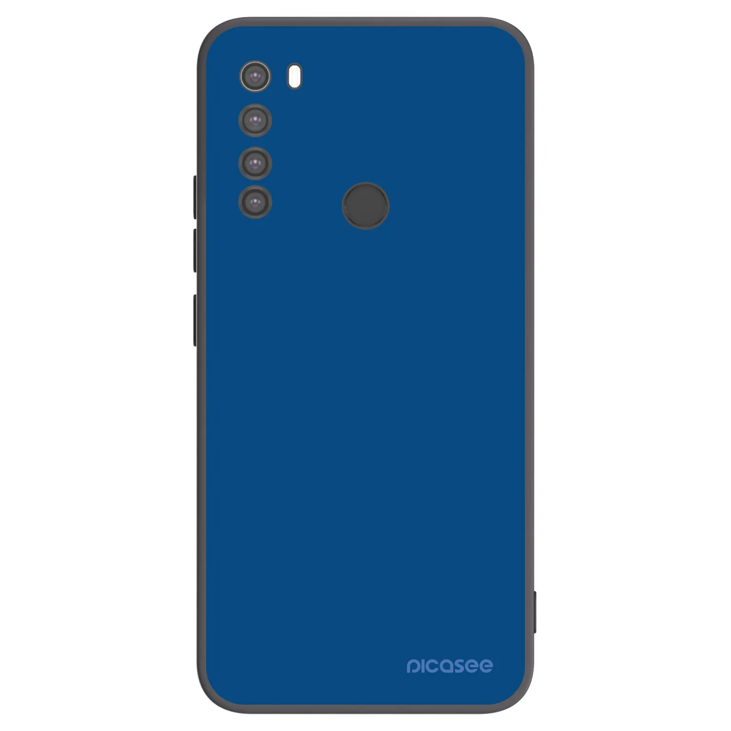Picasee silikonowe czarne etui na Xiaomi Redmi Note 8 - Navy Blue