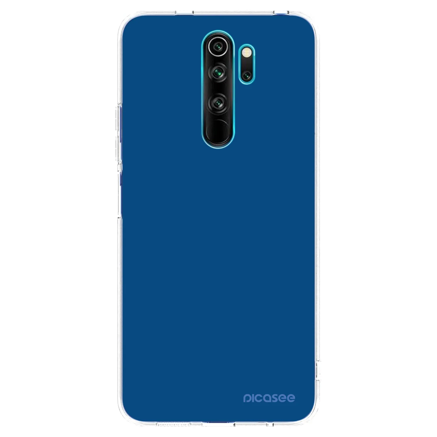 Picasee silikonowe przeźroczyste etui na Xiaomi Redmi Note 8 Pro - Navy Blue