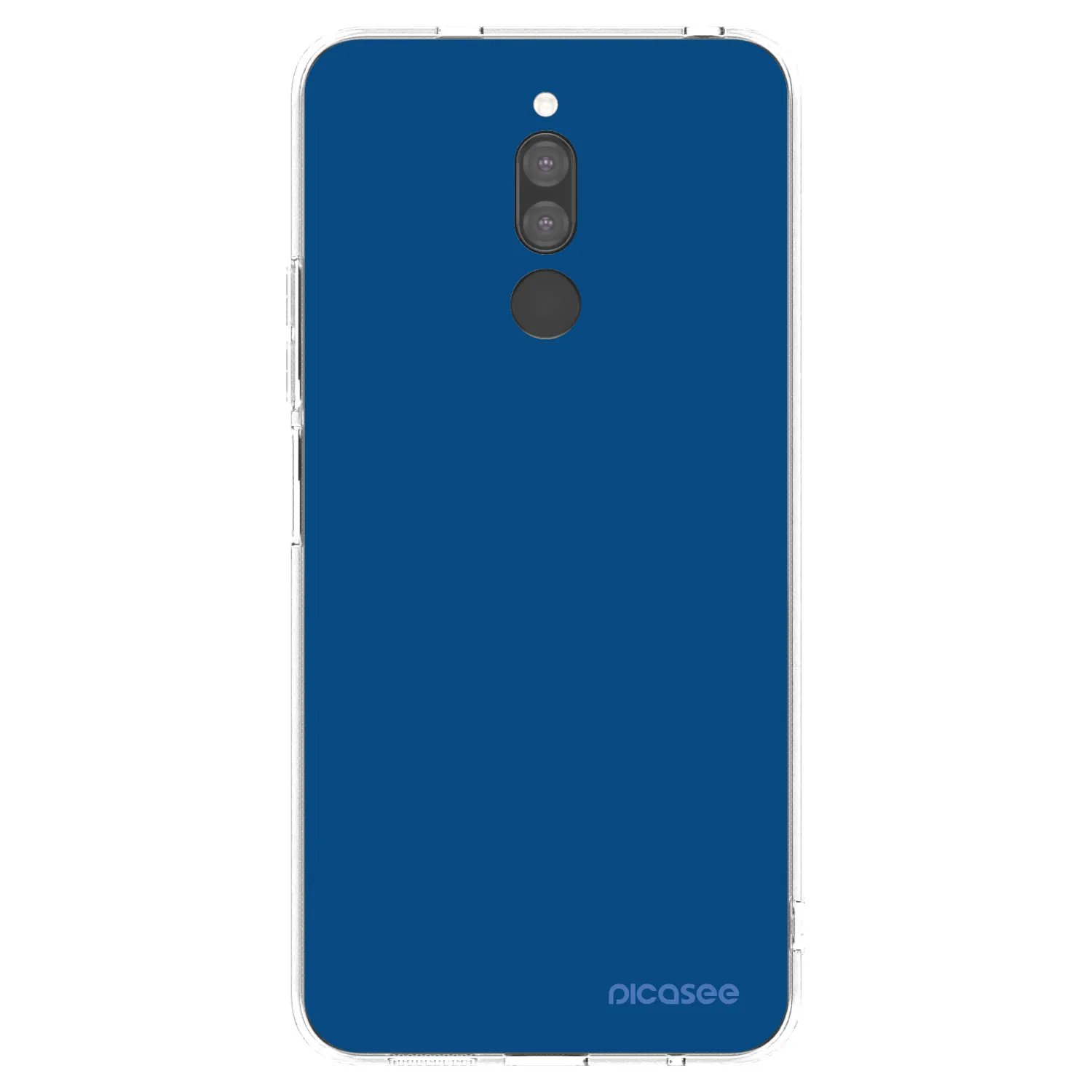Picasee silikonowe przeźroczyste etui na Xiaomi Redmi 8 - Navy Blue