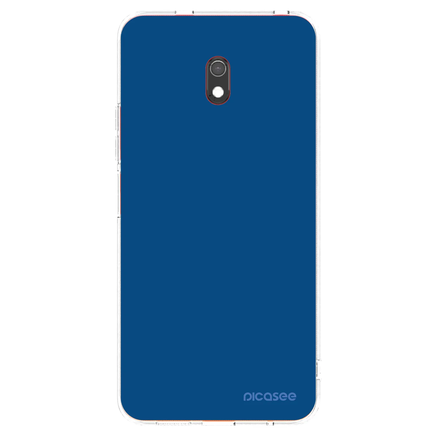 Picasee silikonowe przeźroczyste etui na Xiaomi Redmi 8A - Navy Blue