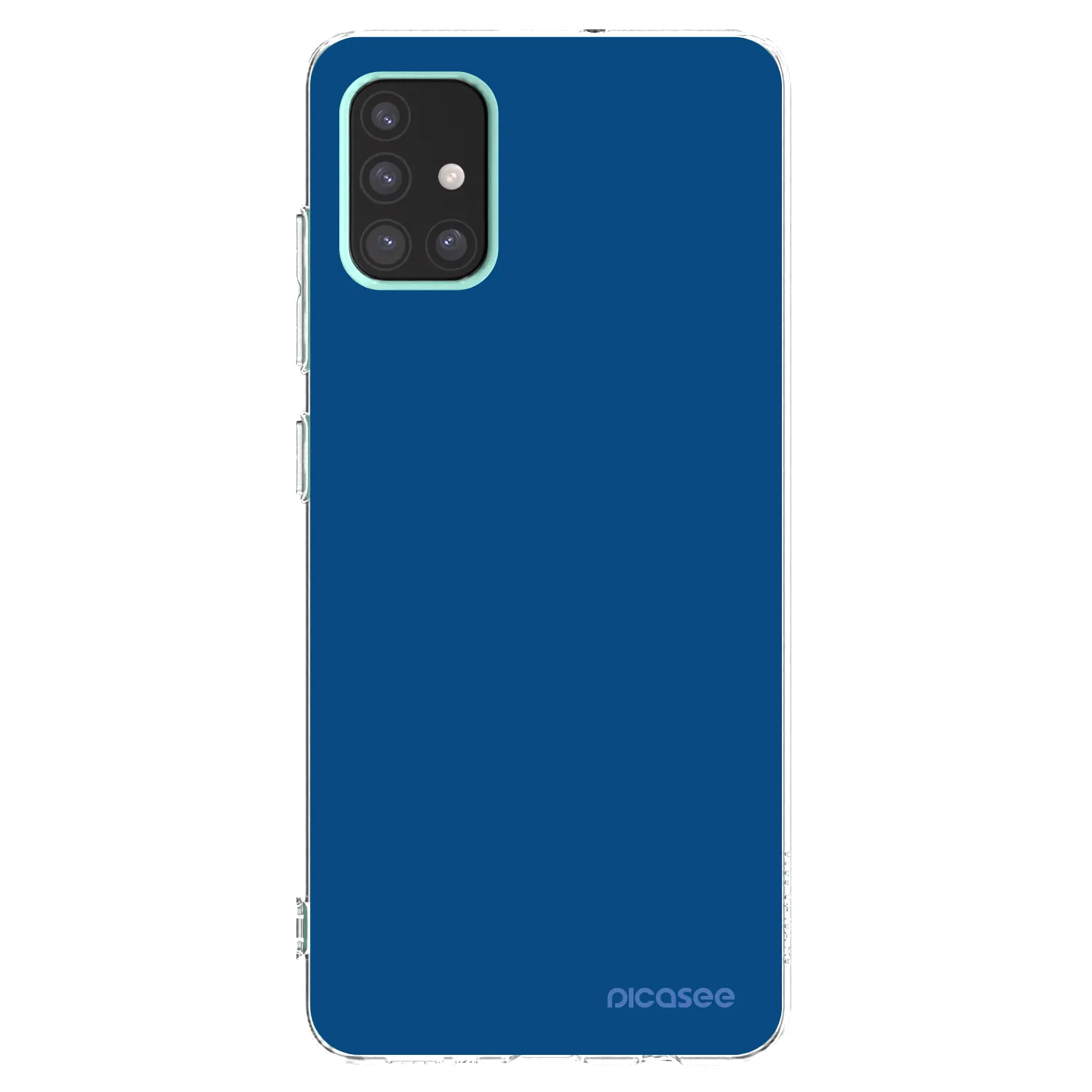 Picasee silikonowe przeźroczyste etui na Samsung Galaxy A51 A515F - Navy Blue