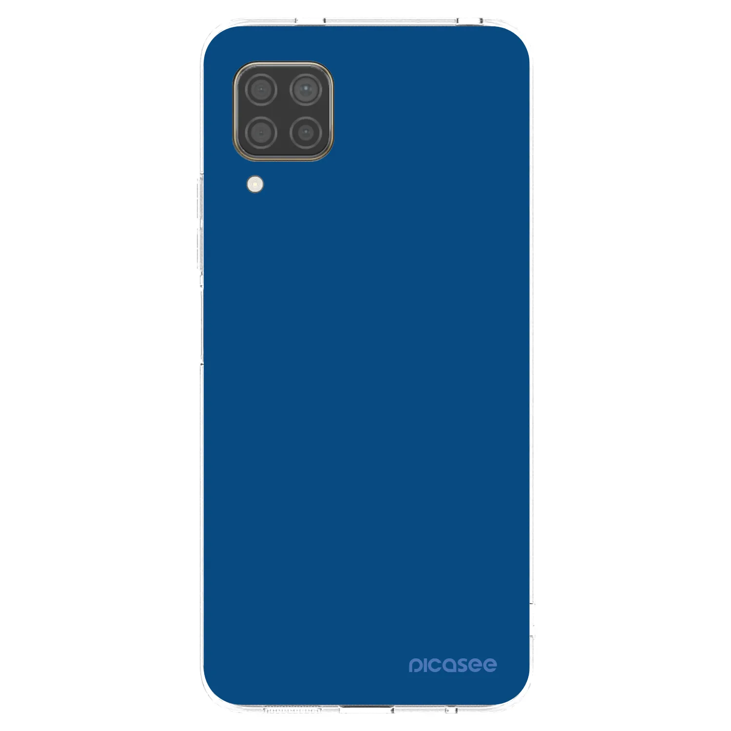 Picasee silikonowe przeźroczyste etui na Huawei P40 Lite - Navy Blue