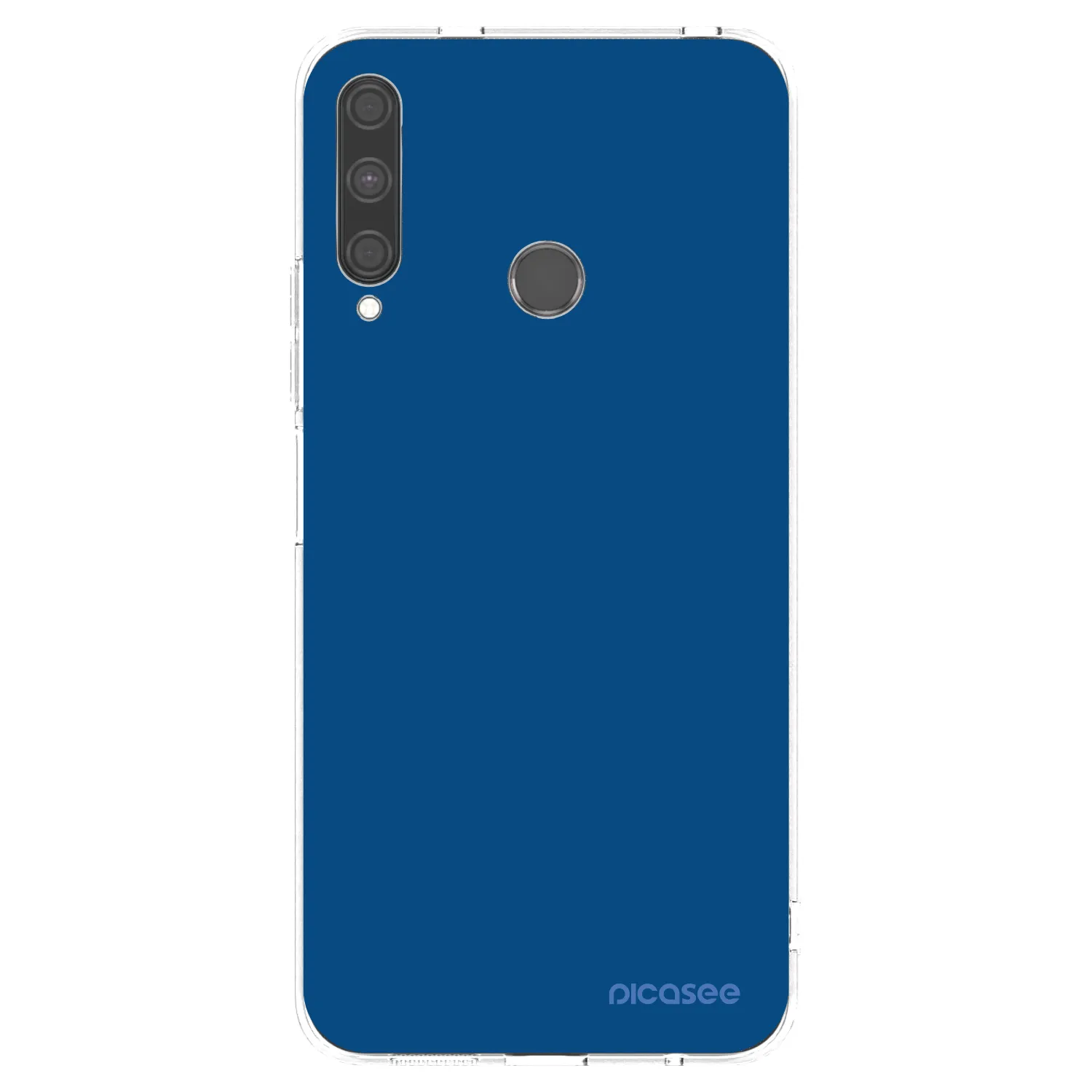 Picasee silikonowe przeźroczyste etui na Huawei P40 Lite E - Navy Blue