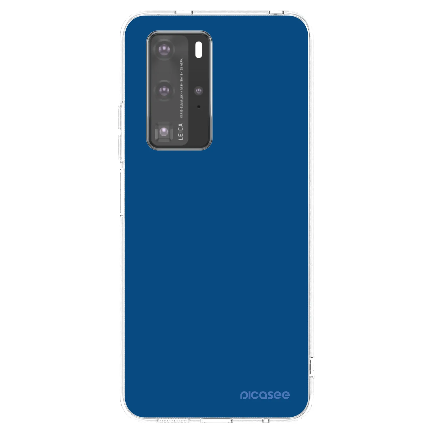 Picasee silikonowe przeźroczyste etui na Huawei P40 Pro - Navy Blue
