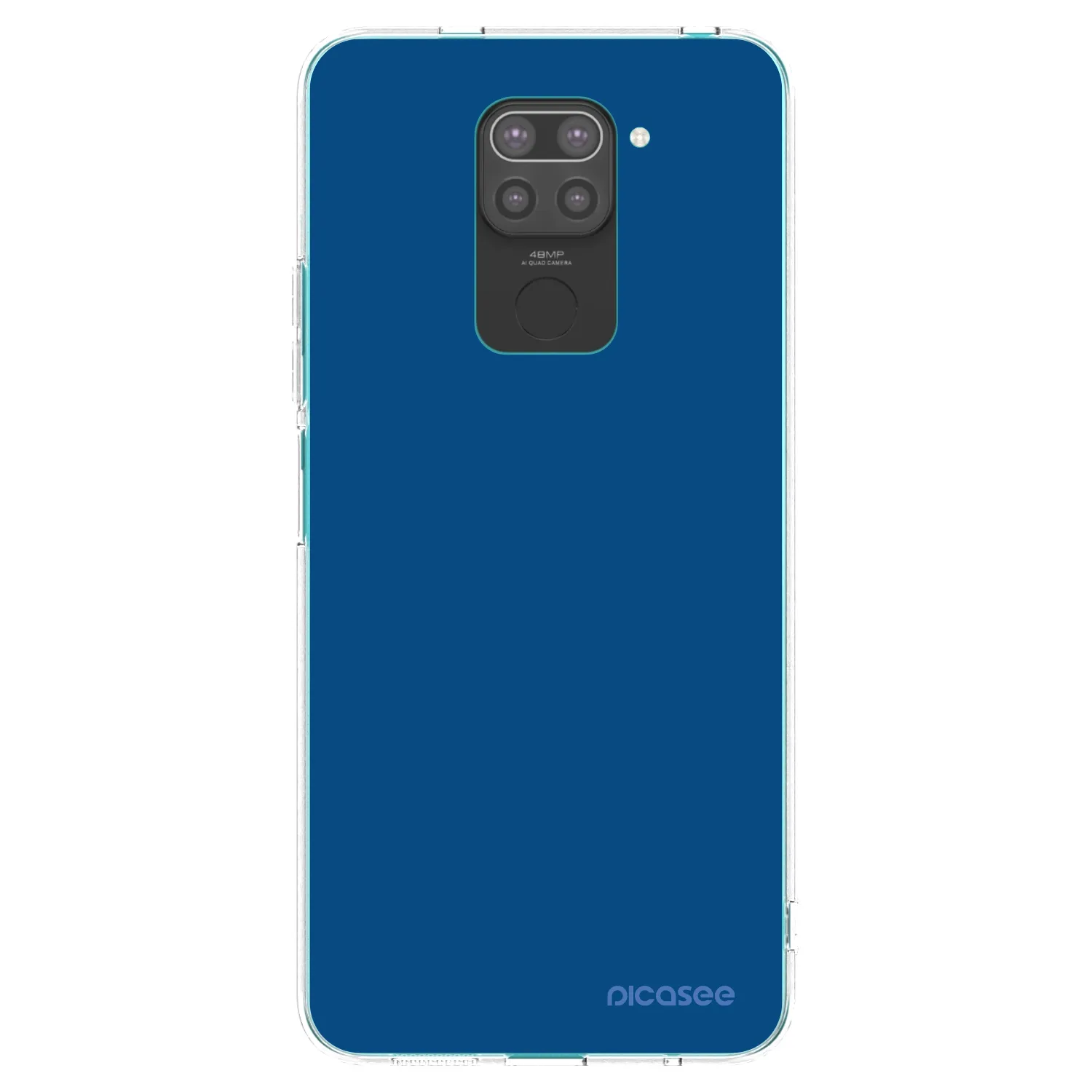 Picasee silikonowe czarne etui na Xiaomi Redmi Note 9 - Navy Blue