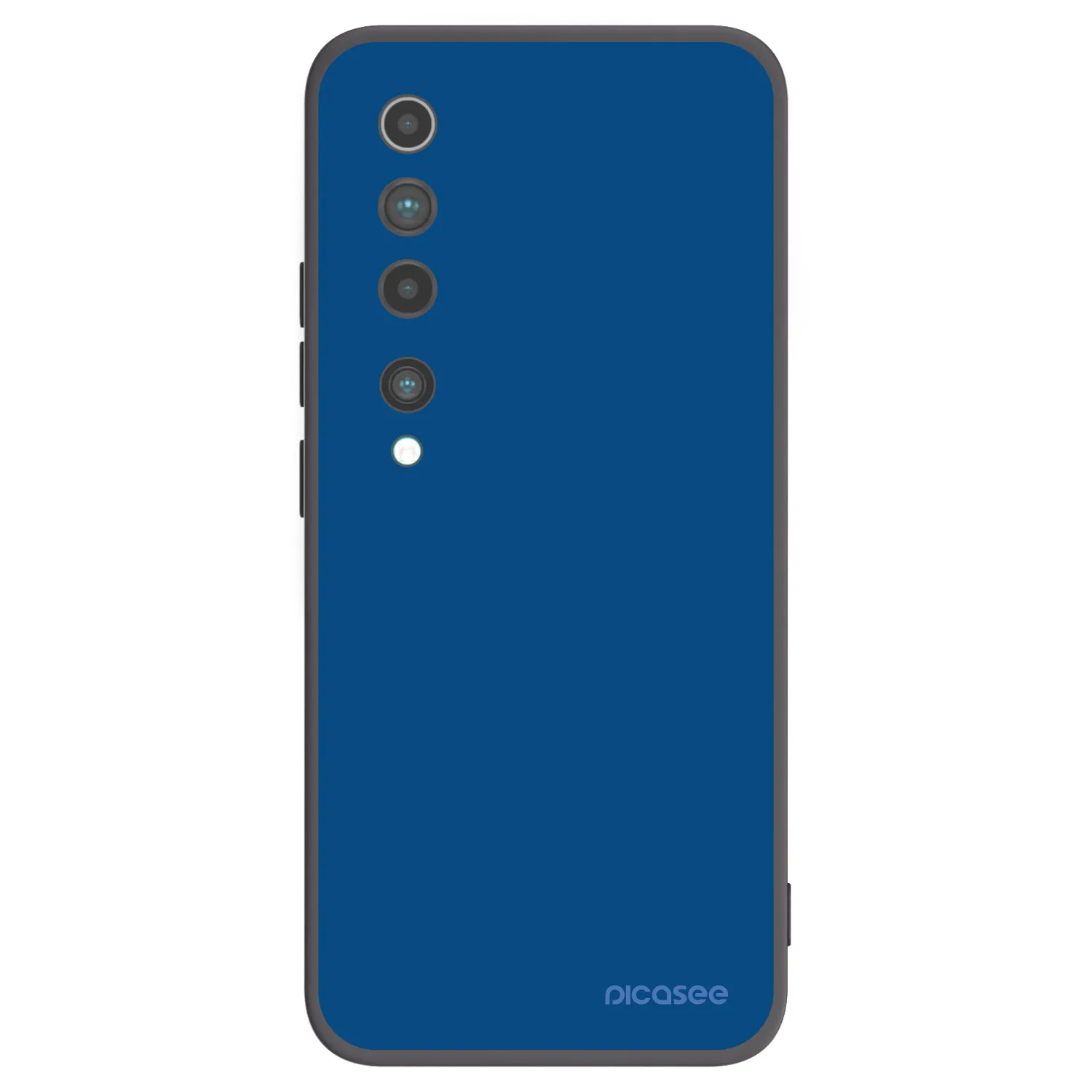 Picasee silikonowe czarne etui na Xiaomi Mi 10 - Navy Blue