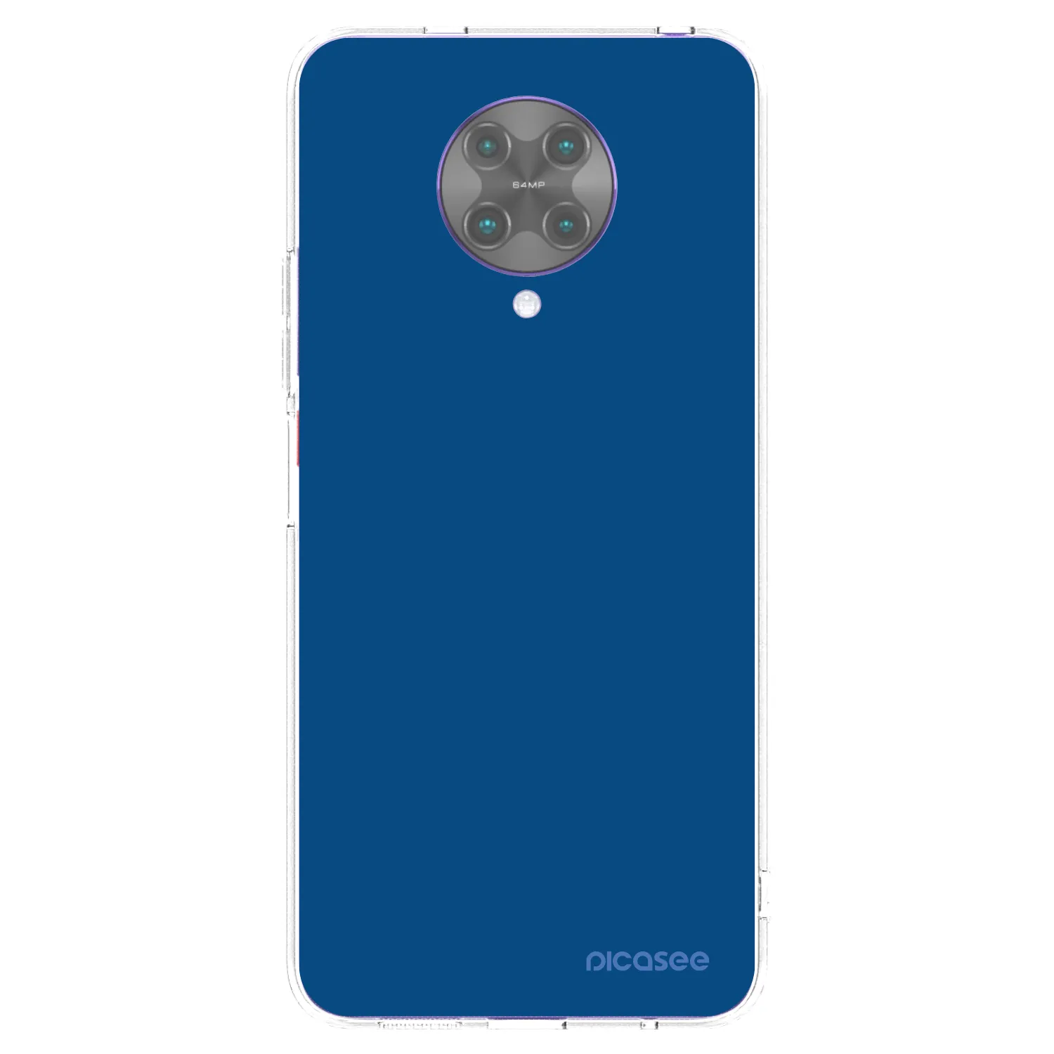 Picasee silikonowe przeźroczyste etui na Xiaomi Poco F2 Pro - Navy Blue