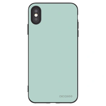 Picasee silikonowe czarne etui na Apple iPhone XS Max - Pastel Charm