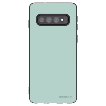 Picasee silikonowe czarne etui na Samsung Galaxy S10 G973 - Pastel Charm