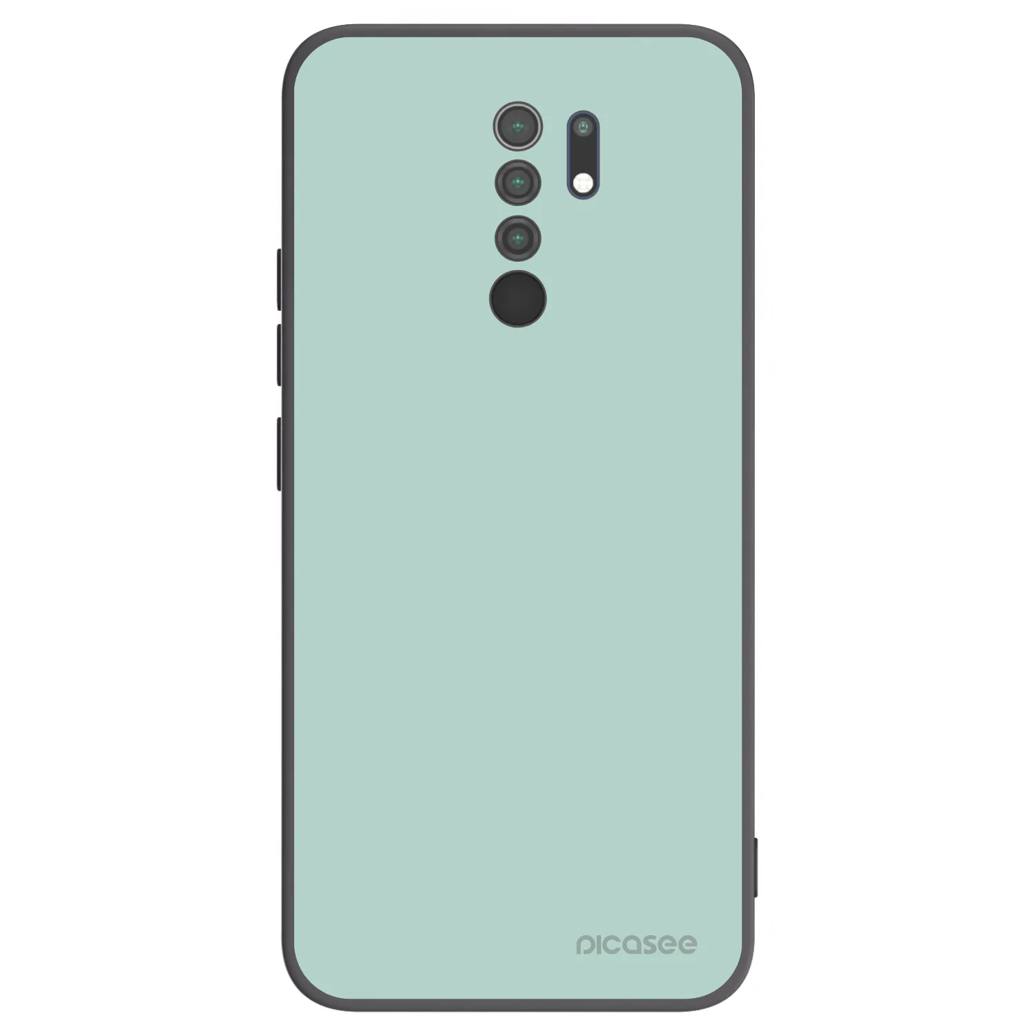 Picasee silikonowe czarne etui na Xiaomi Redmi 9 - Pastel Charm