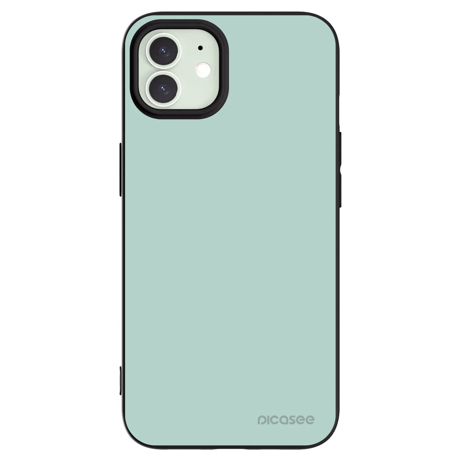 Picasee silikonowe czarne etui na Apple iPhone 12 - Pastel Charm