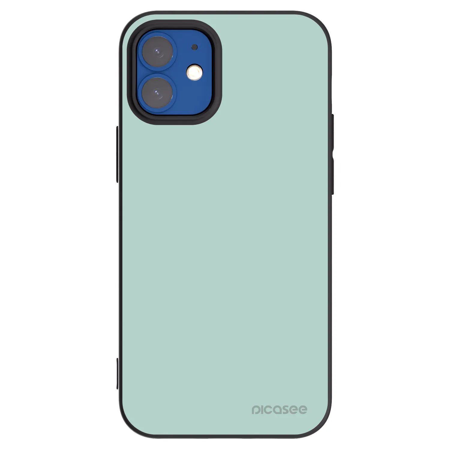 Picasee silikonowe czarne etui na Apple iPhone 12 mini - Pastel Charm