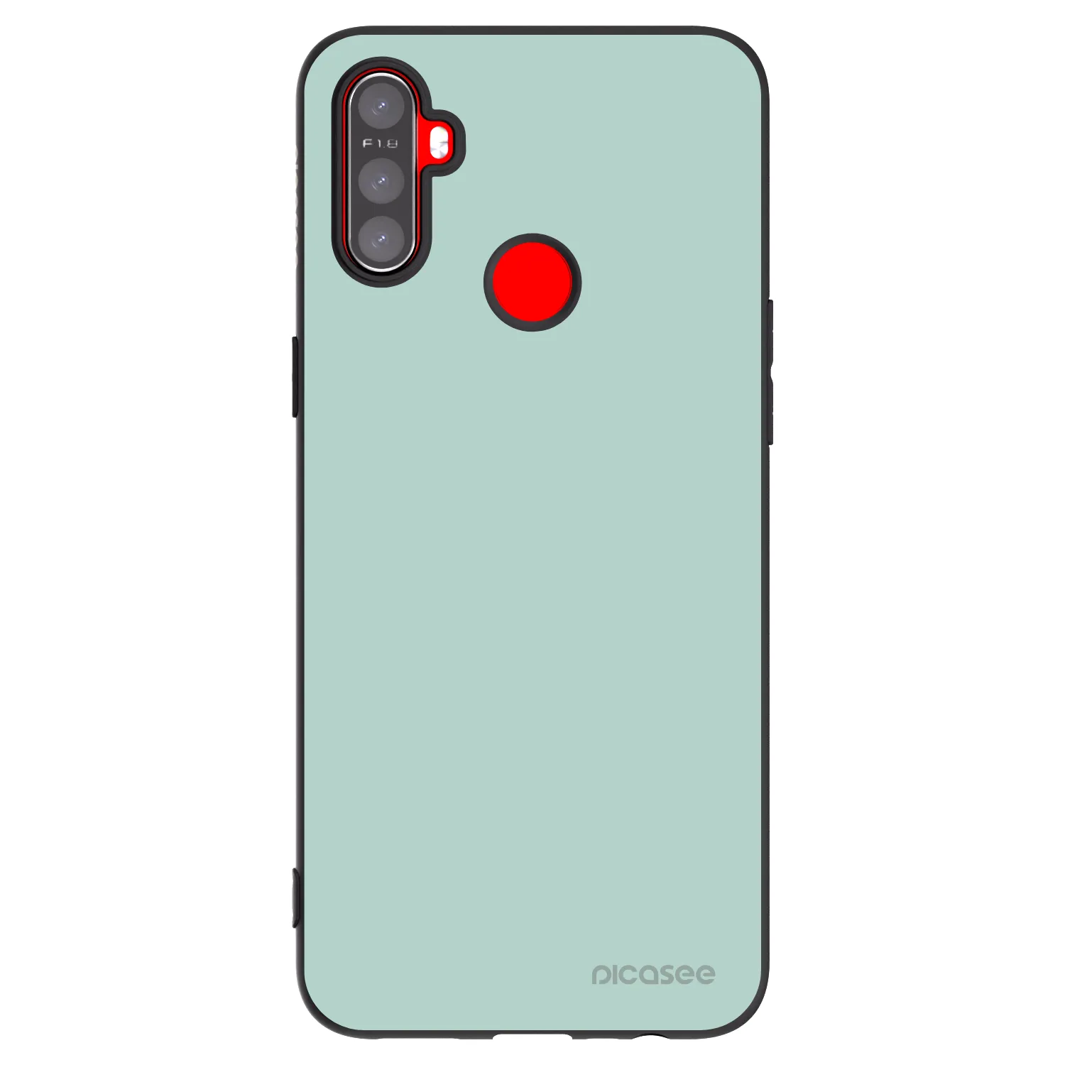 Picasee silikonowe czarne etui na Realme C3 - Pastel Charm