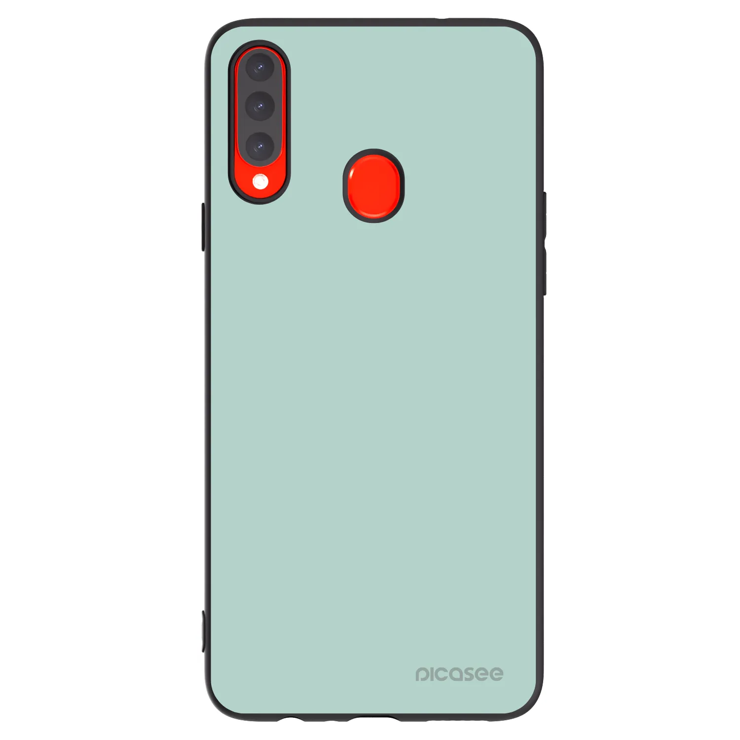 Picasee silikonowe czarne etui na Samsung Galaxy A20s - Pastel Charm
