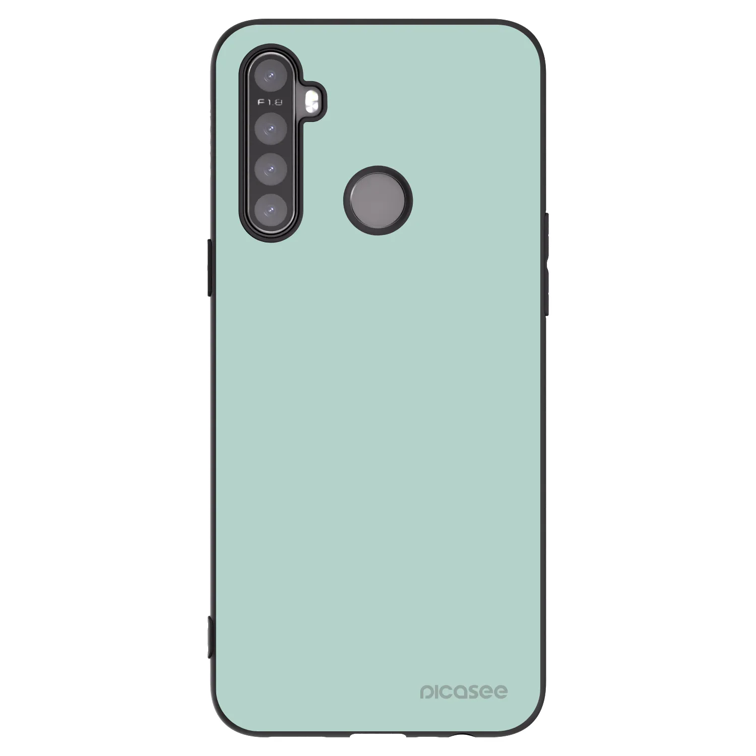 Picasee silikonowe czarne etui na Realme 5 - Pastel Charm