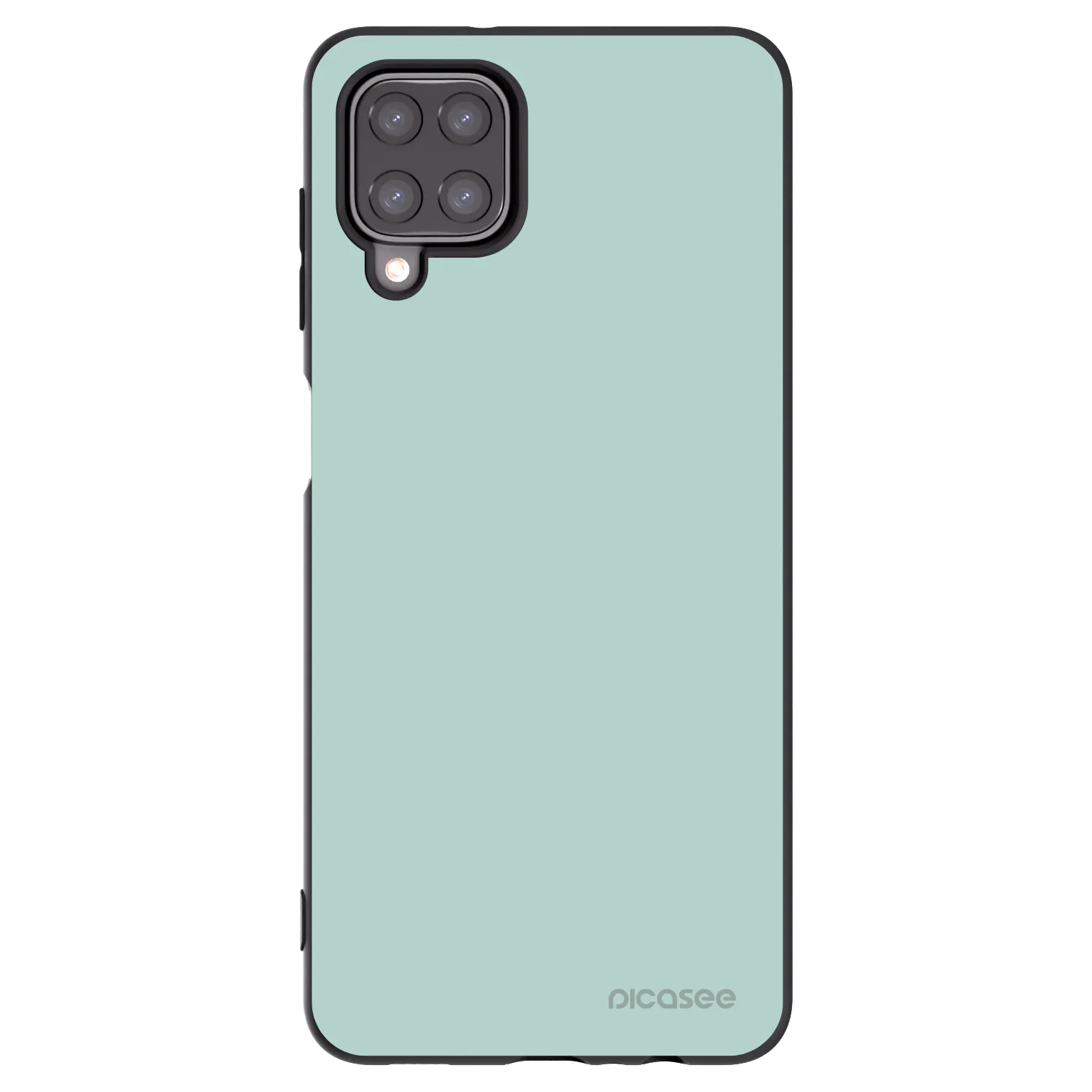 Picasee silikonowe czarne etui na Samsung Galaxy A12 A125F - Pastel Charm
