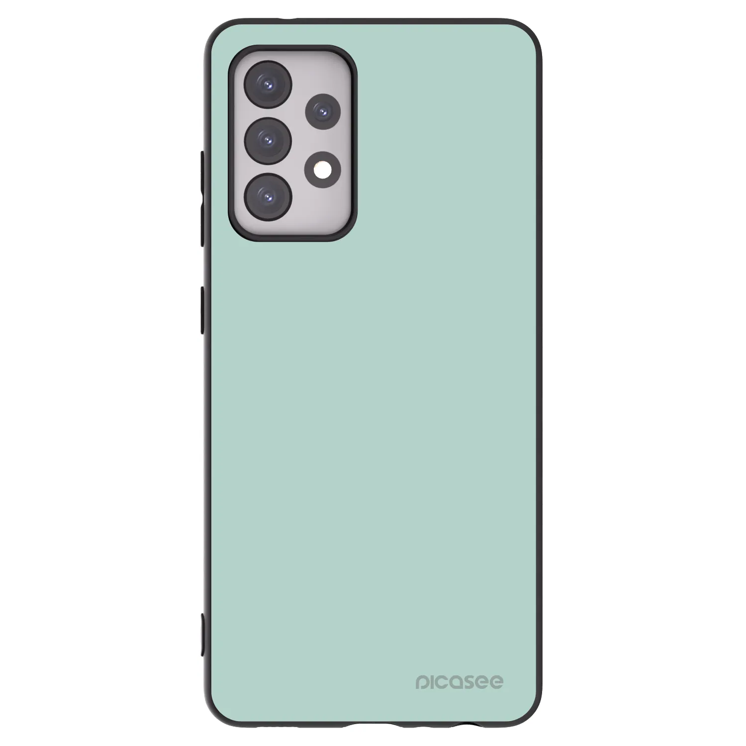 Picasee silikonowe czarne etui na Samsung Galaxy A52 5G A525F - Pastel Charm