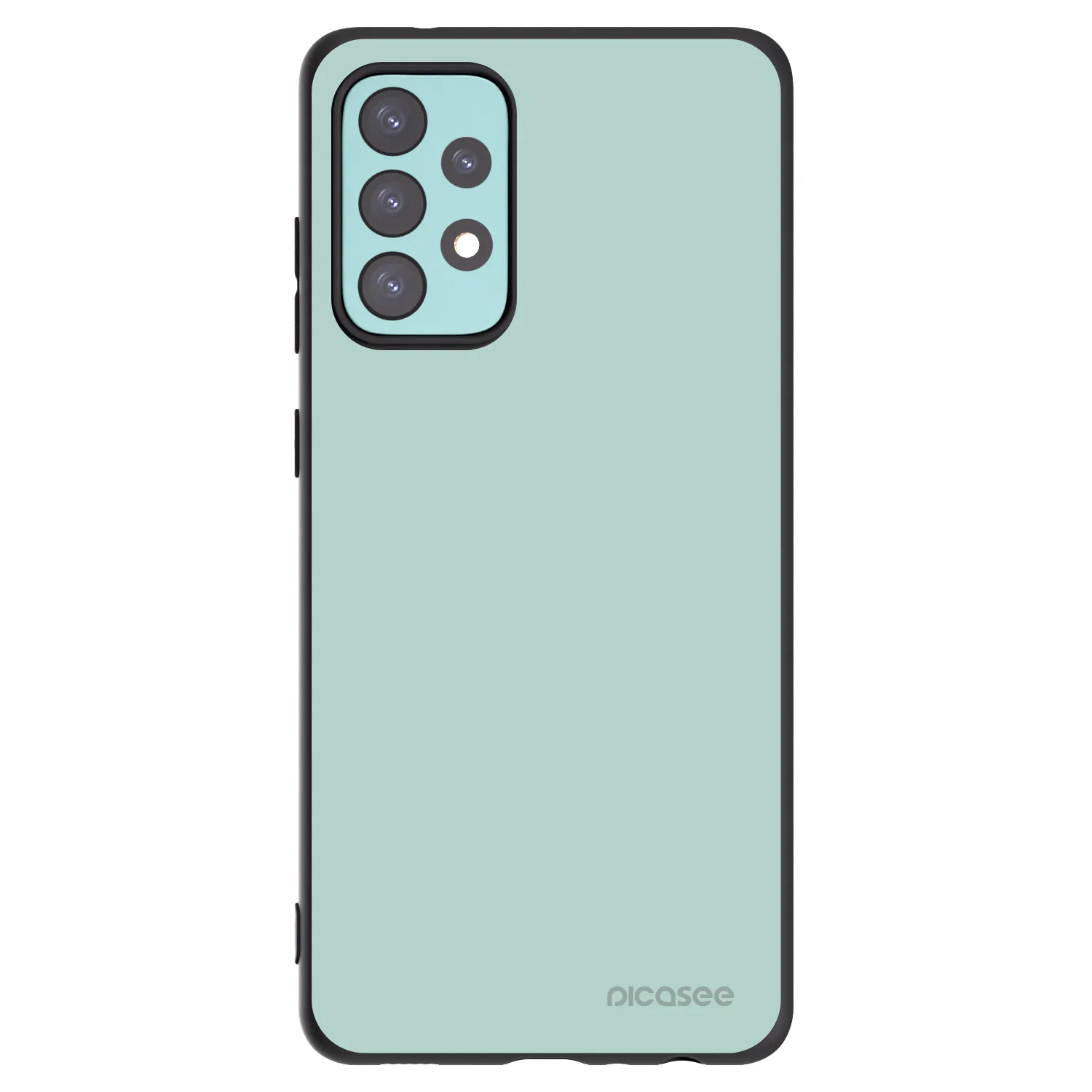 Picasee silikonowe czarne etui na Samsung Galaxy A72 A725F - Pastel Charm