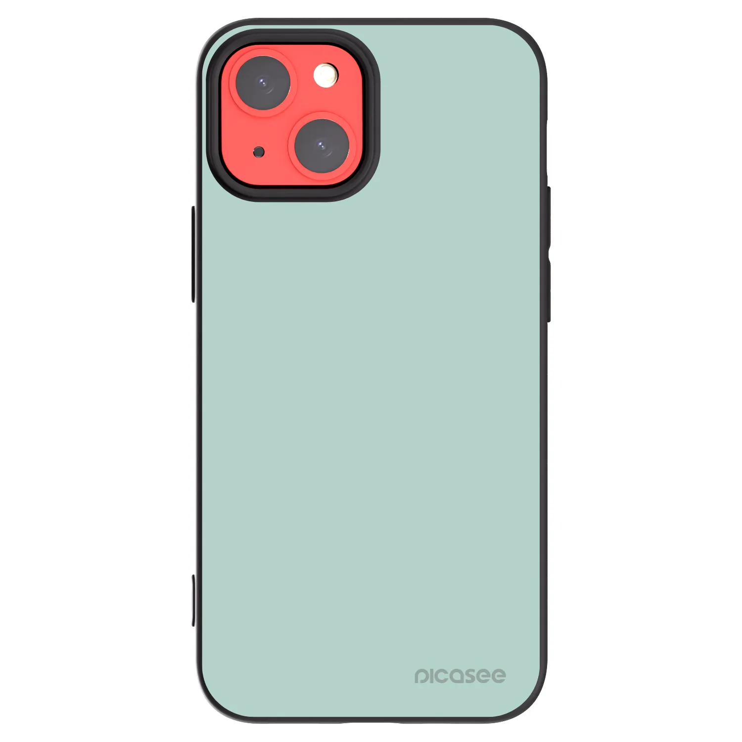 Picasee silikonowe czarne etui na Apple iPhone 13 mini - Pastel Charm