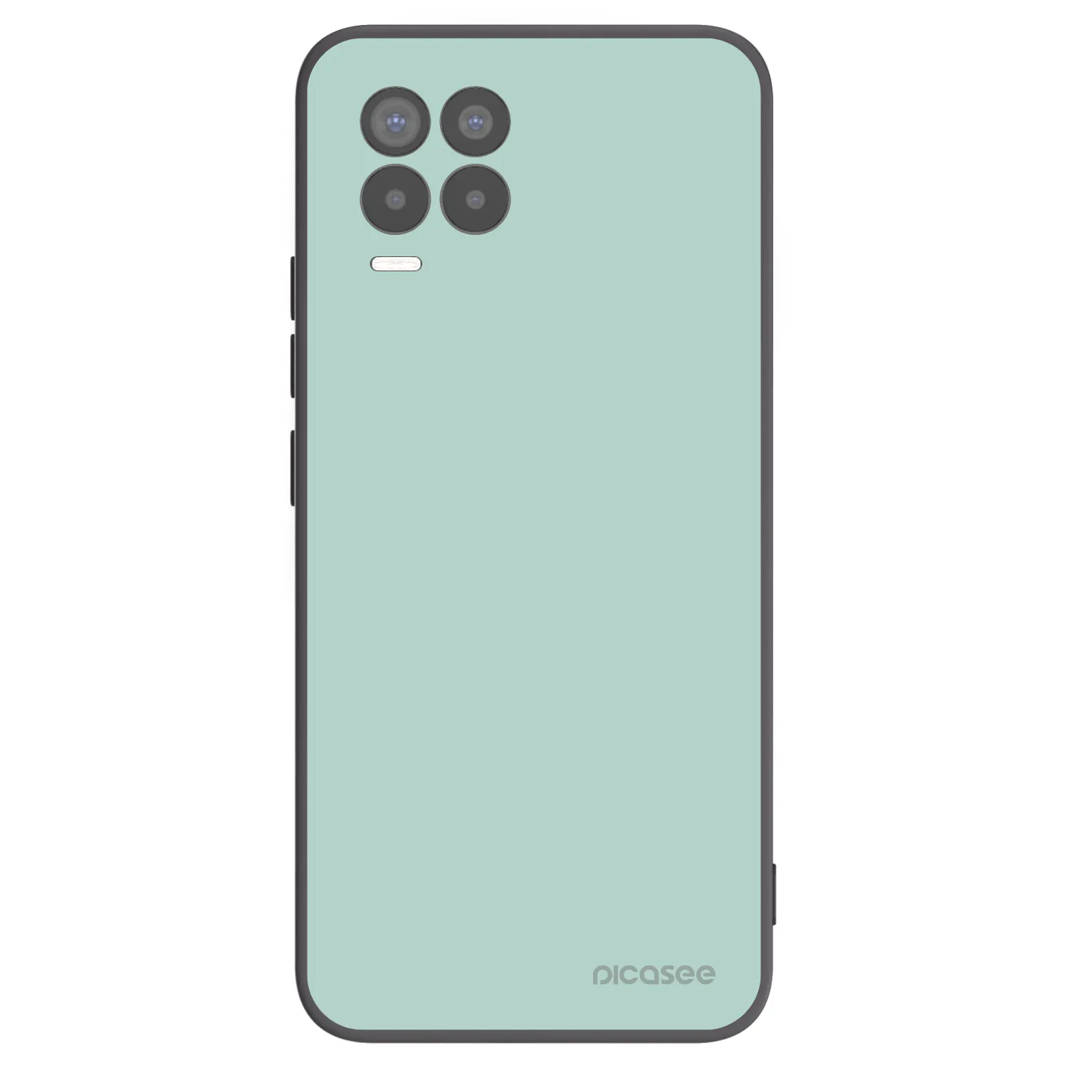 Picasee silikonowe czarne etui na Realme 8 4G - Pastel Charm