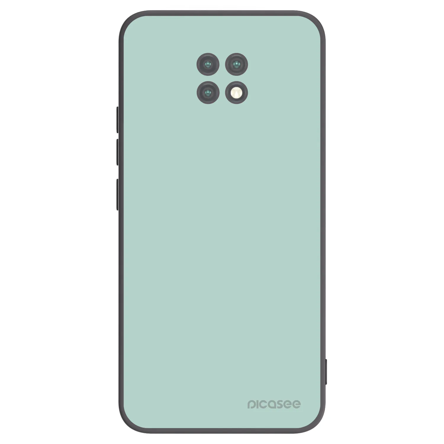 Picasee silikonowe czarne etui na Xiaomi Redmi Note 9T - Pastel Charm