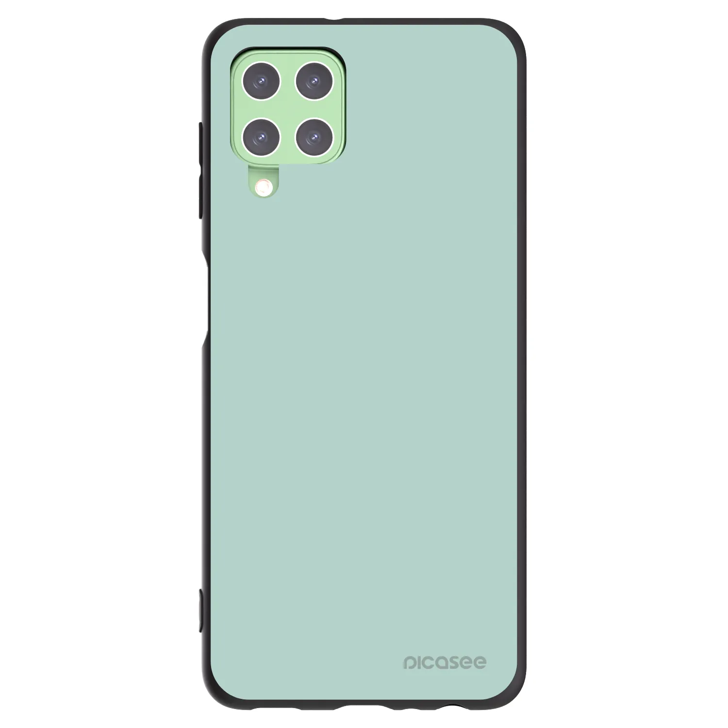 Picasee silikonowe czarne etui na Samsung Galaxy A22 A225F 4G - Pastel Charm