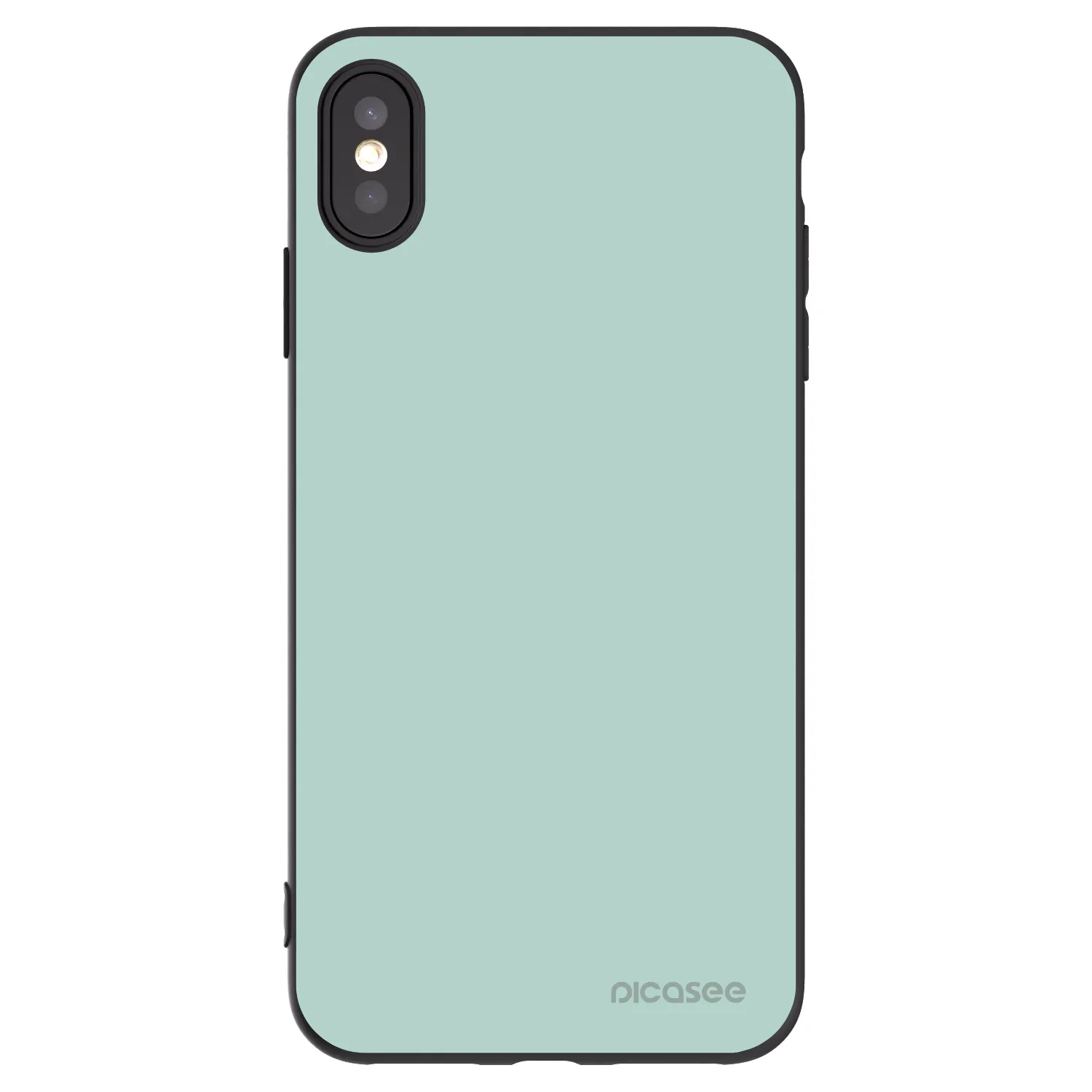Picasee silikonowe czarne etui na Apple iPhone XS Max - Pastel Charm