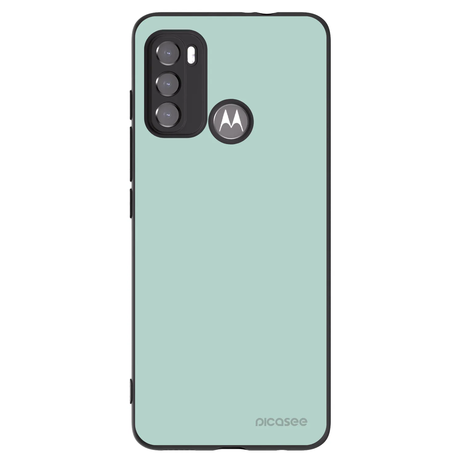 Picasee silikonowe czarne etui na Motorola Moto G60 - Pastel Charm