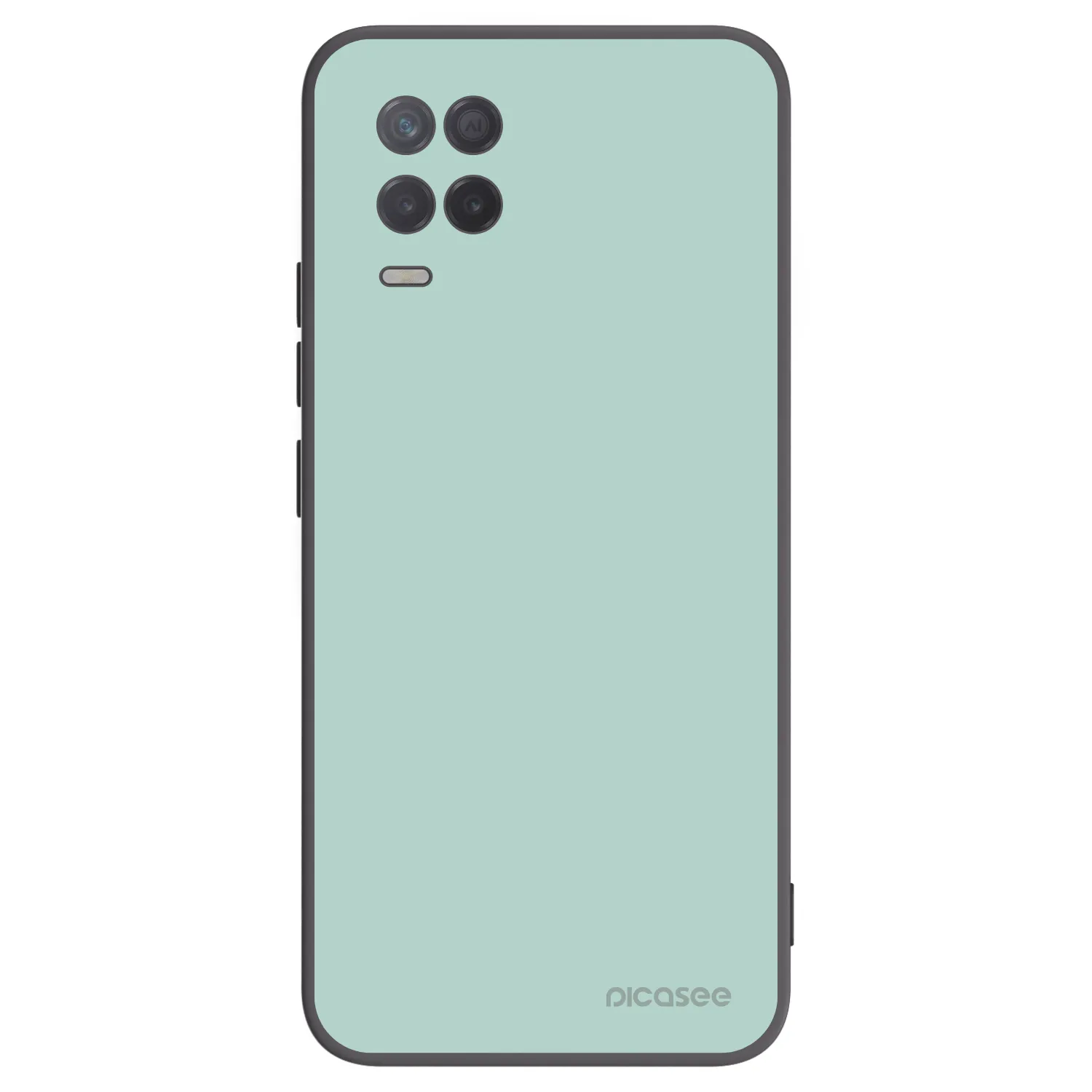 Picasee silikonowe czarne etui na Realme 8 5G - Pastel Charm