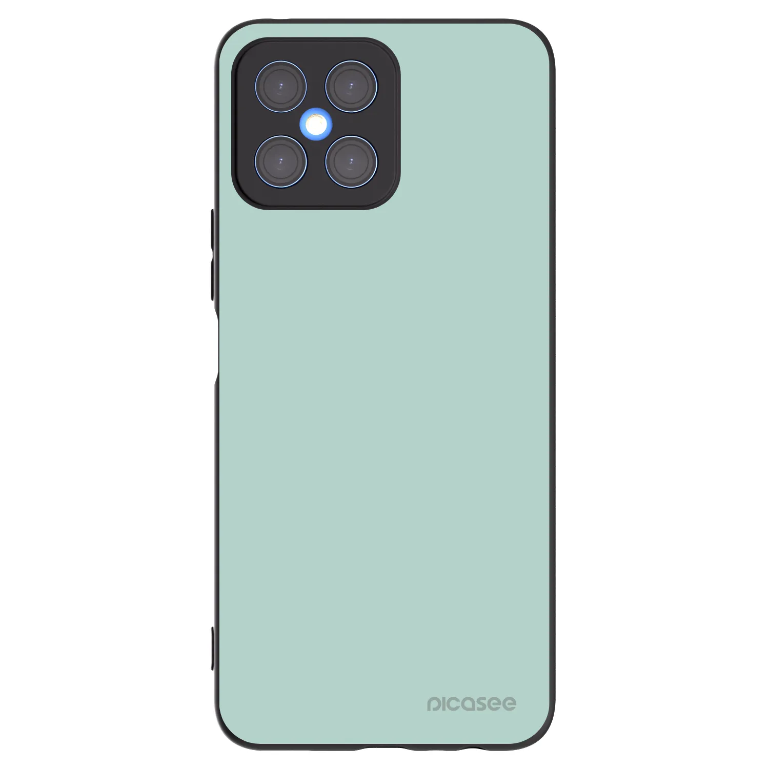 Picasee silikonowe czarne etui na Honor X8 4G - Pastel Charm