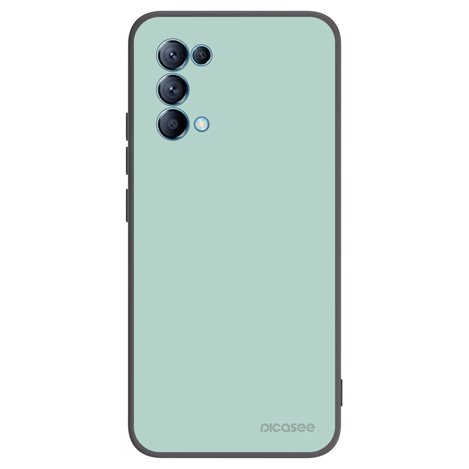 Picasee silikonowe czarne etui na OPPO Reno 5 5G - Pastel Charm