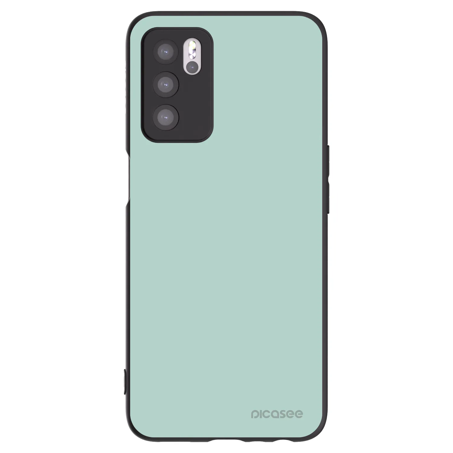 Picasee silikonowe czarne etui na OPPO A16 - Pastel Charm