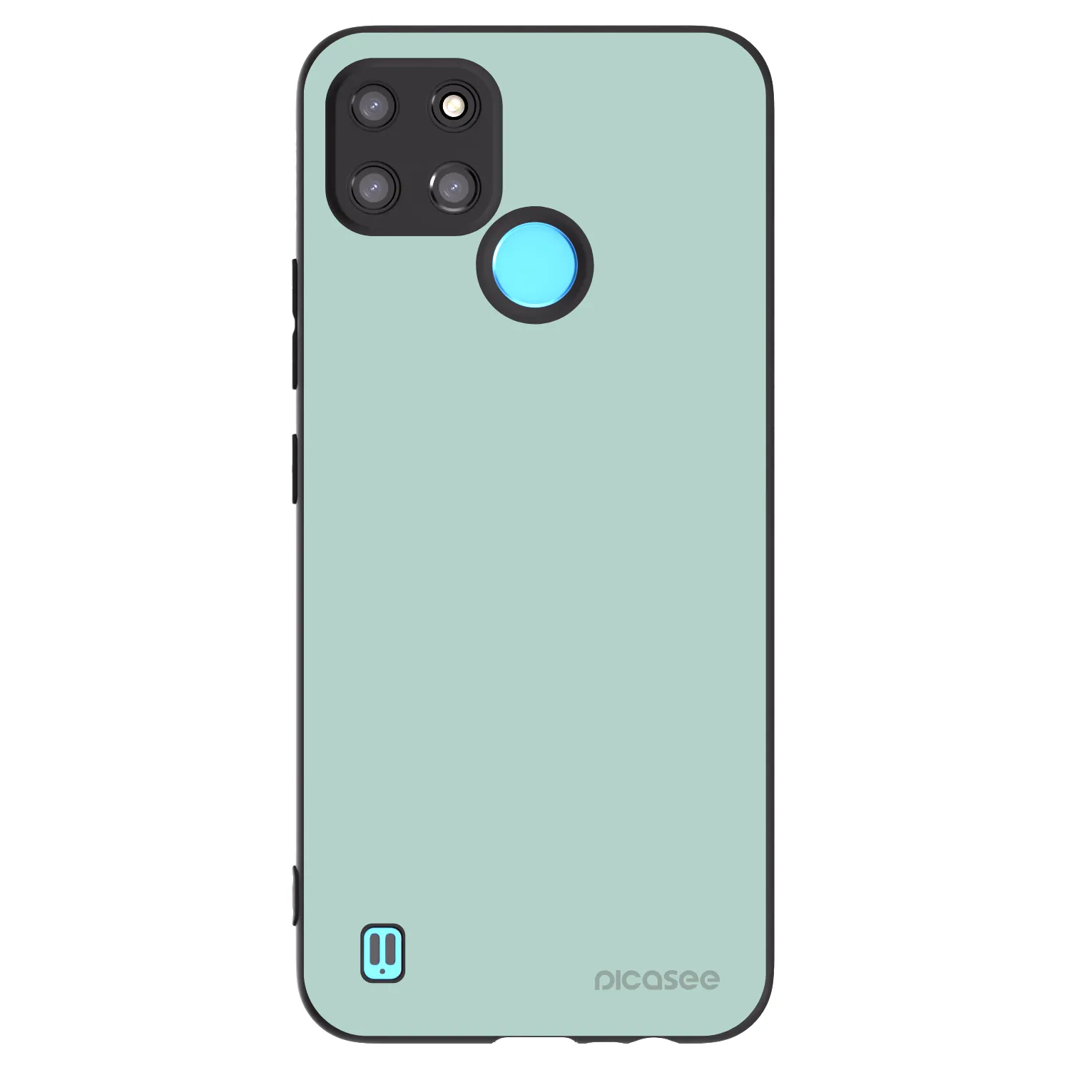 Picasee silikonowe czarne etui na Realme C21Y - Pastel Charm