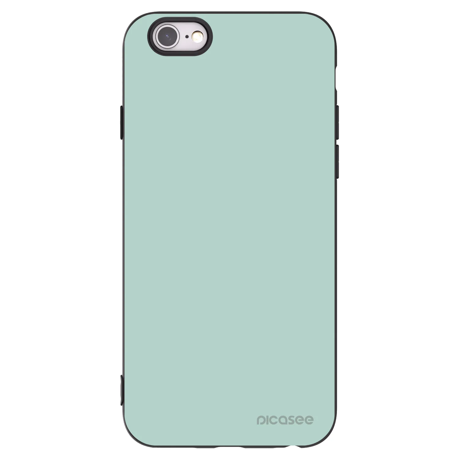 Picasee silikonowe czarne etui na Apple iPhone 6/6S - Pastel Charm