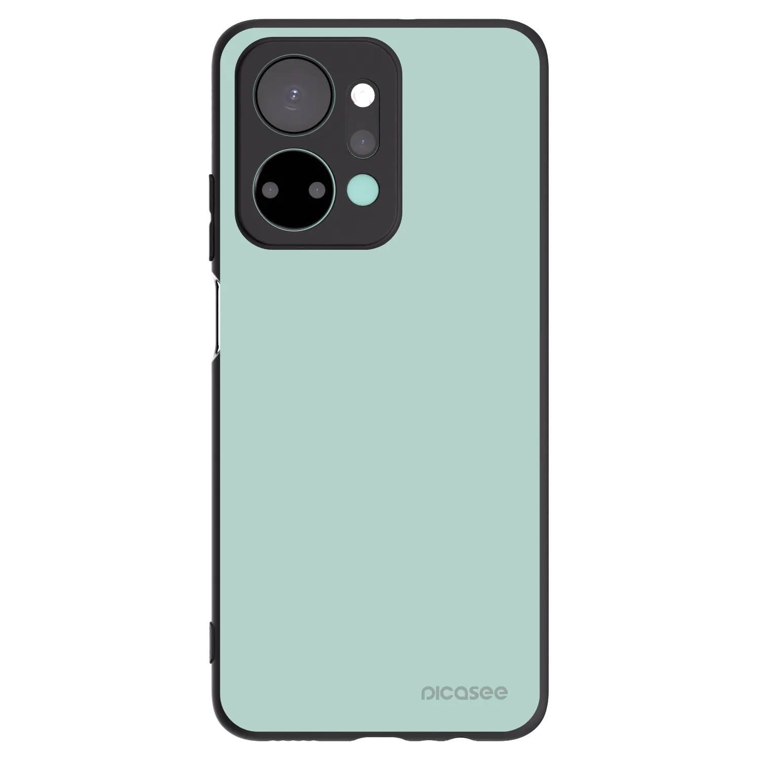 Picasee silikonowe czarne etui na Honor X7a - Pastel Charm