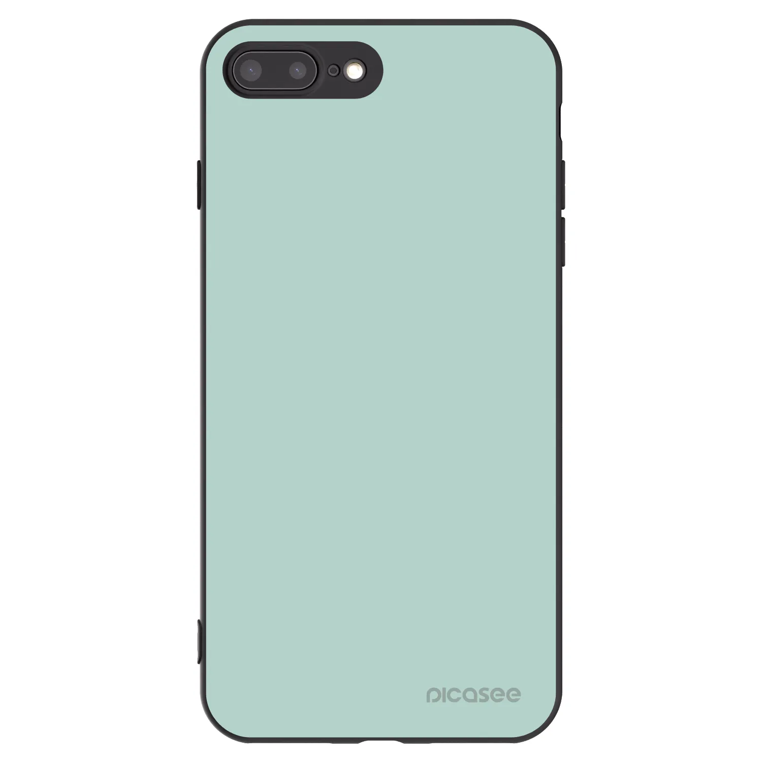 Picasee silikonowe czarne etui na Apple iPhone 8 Plus - Pastel Charm