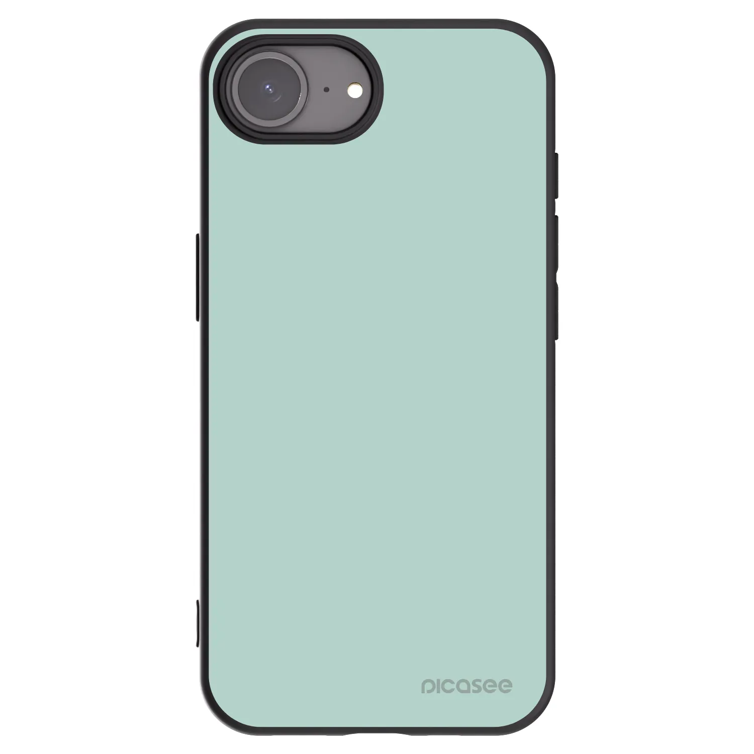 Picasee silikonowe czarne etui na Apple iPhone 16e - Pastel Charm