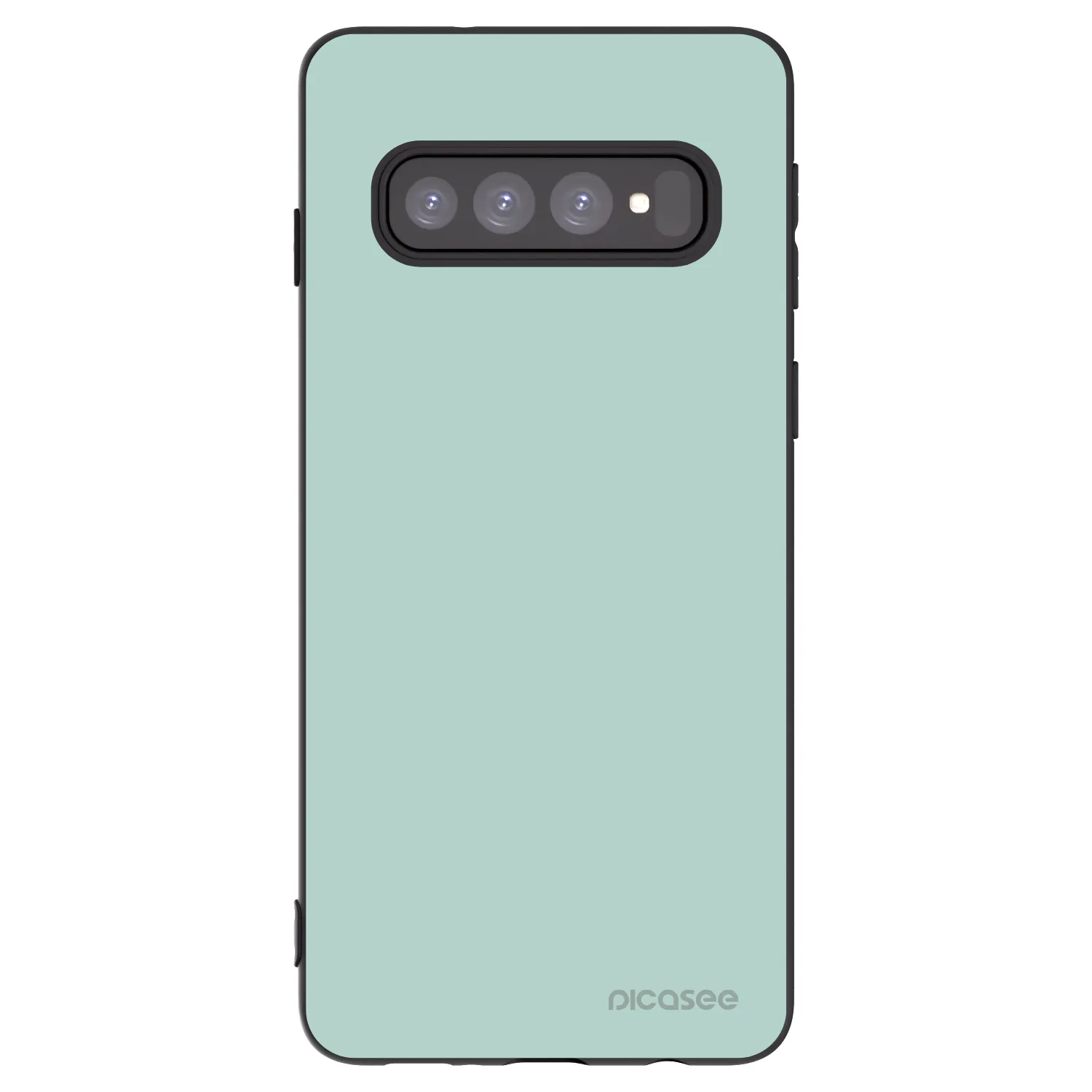 Picasee silikonowe czarne etui na Samsung Galaxy S10 G973 - Pastel Charm