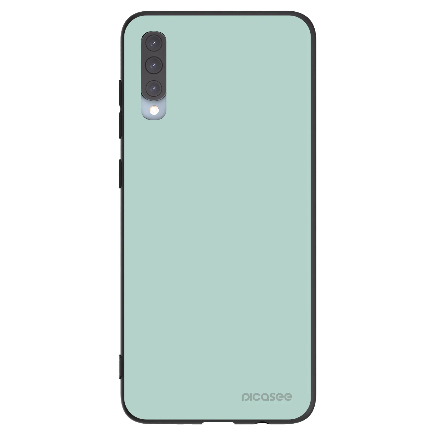 Picasee silikonowe czarne etui na Samsung Galaxy A70 A705F - Pastel Charm