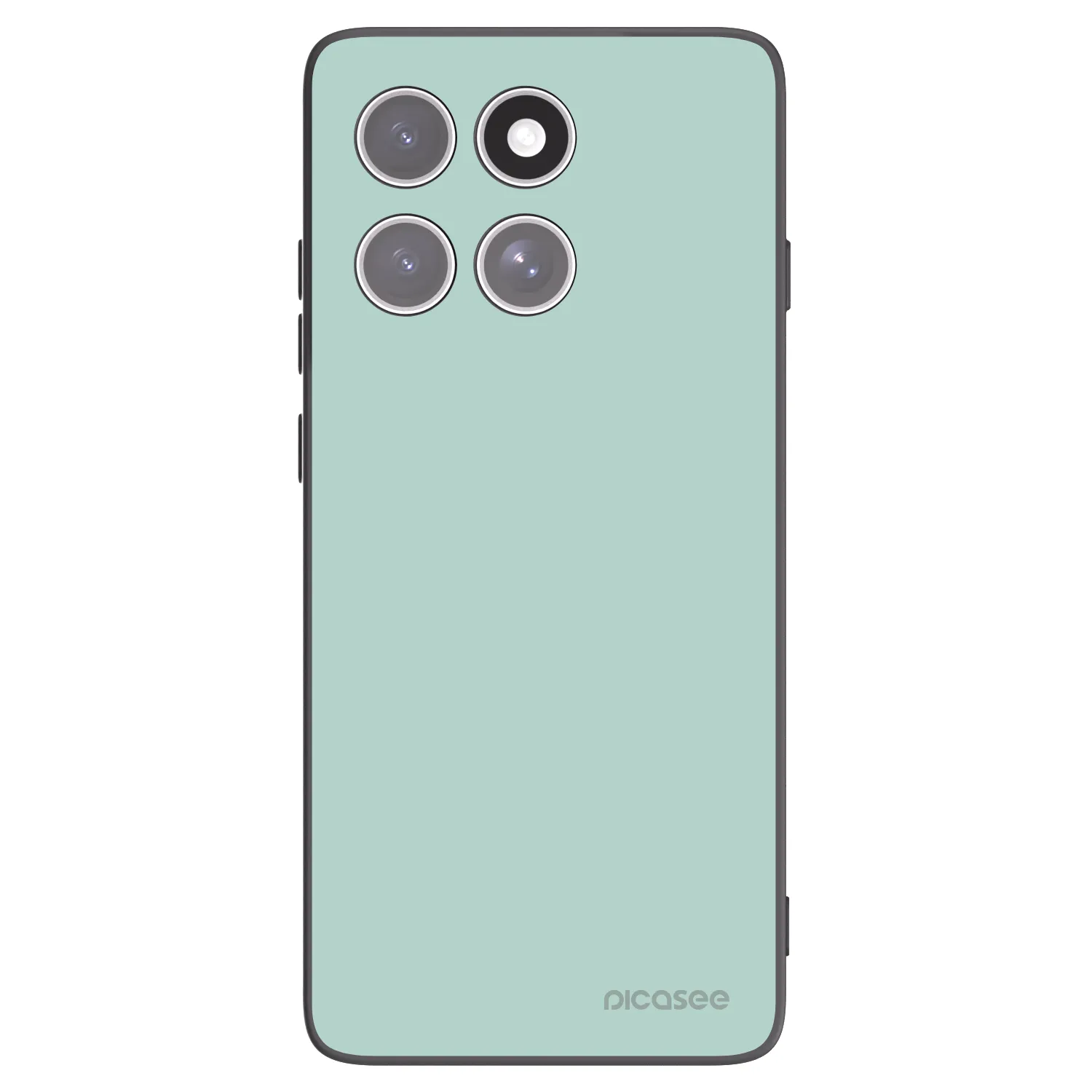 Picasee silikonowe czarne etui na Motorola Edge 60 Fusion - Pastel Charm
