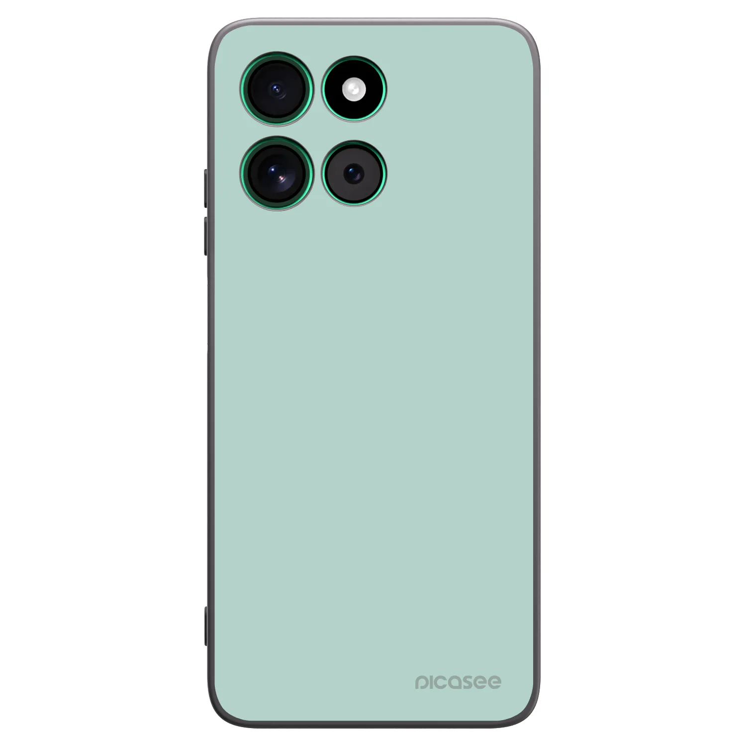 Picasee silikonowe czarne etui na Motorola Moto G57 Power - Pastel Charm