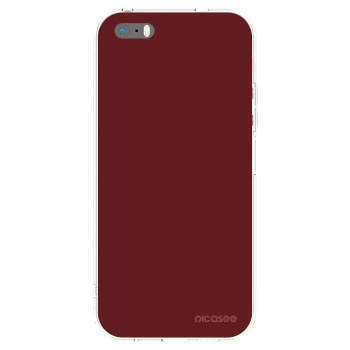 Picasee silikonowe przeźroczyste etui na Apple iPhone 5/5S/SE - Red Bliss