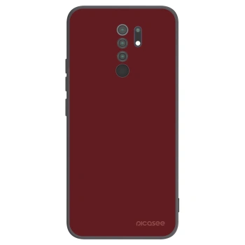 Picasee silikonowe czarne etui na Xiaomi Redmi 9 - Red Bliss