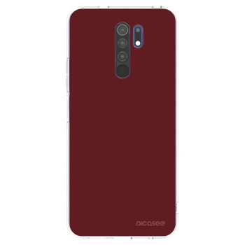Picasee silikonowe przeźroczyste etui na Xiaomi Redmi 9 - Red Bliss