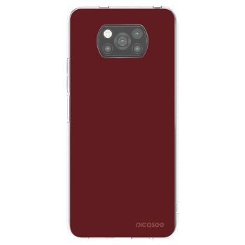 Picasee silikonowe czarne etui na Xiaomi Poco X3 - Red Bliss
