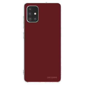 Picasee silikonowe przeźroczyste etui na Samsung Galaxy M51 M515F - Red Bliss