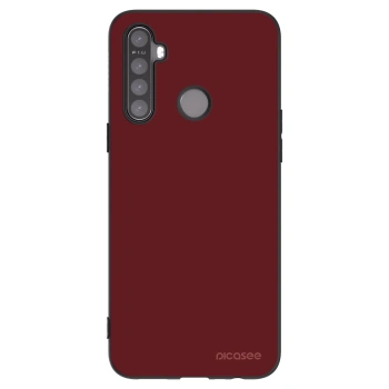 Picasee silikonowe czarne etui na Realme 5 - Red Bliss
